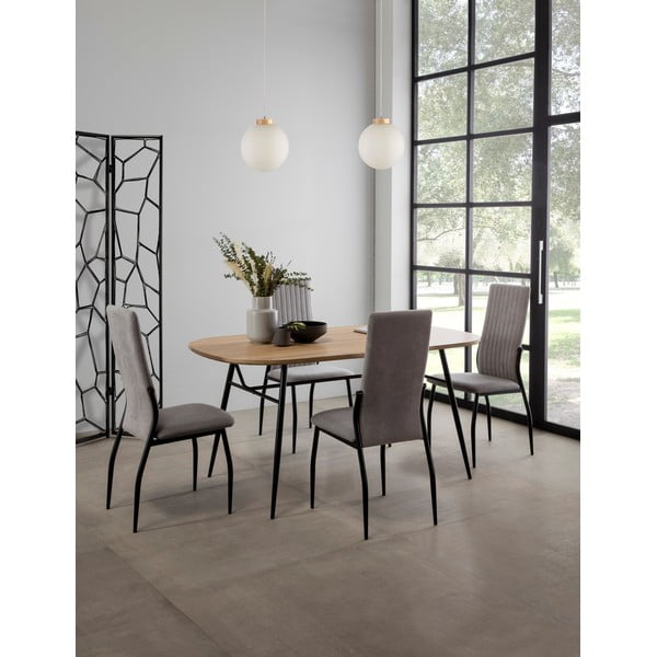 Tavolo da pranzo con piano in legno di rovere Mirta - Marckeric-image-1