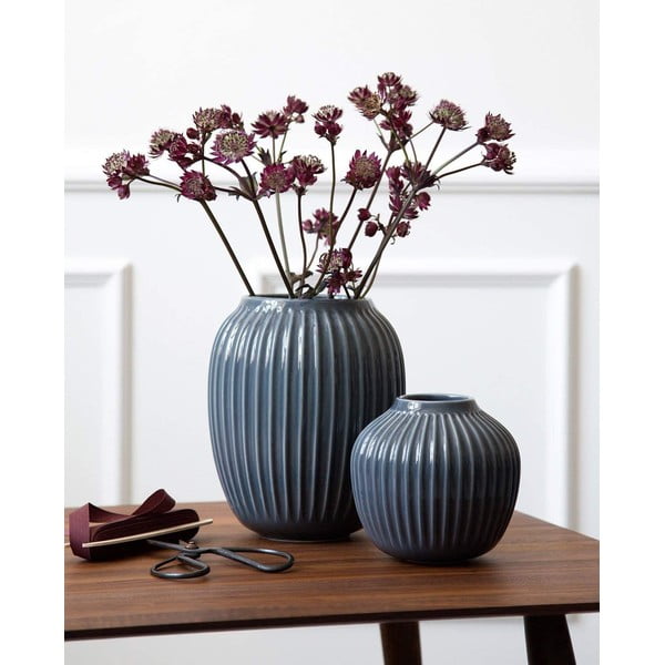 Vaso in ceramica grigia Hammershøi - Kähler Design-image-1