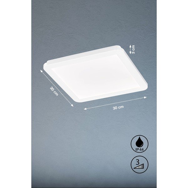 Plafoniera LED bianca 30x30 cm Gotland - Fischer & Honsel-image-3