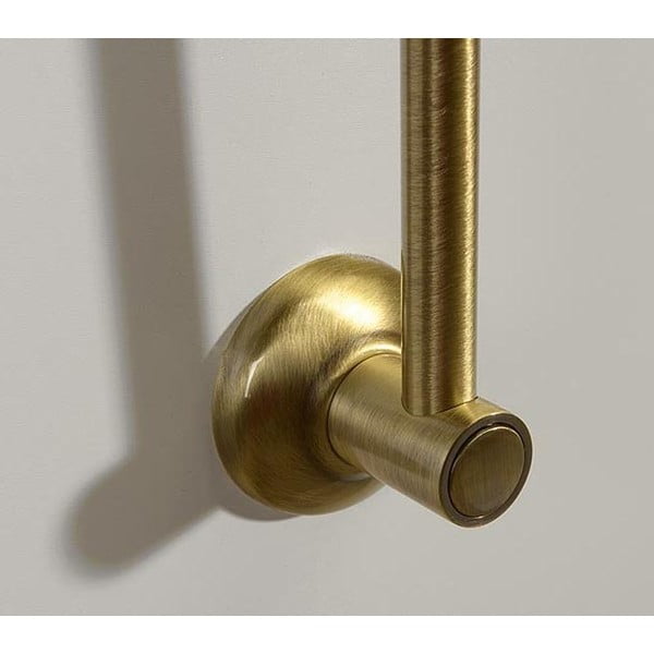 Asta per doccia in ottone da parete color bronzo con supporto scorrevole 67 cm Antea – Sapho-image-2
