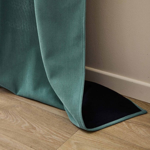 Tenda termoisolante verde in velluto a coste 140x260 cm Madison – douceur d'intérieur-image-4