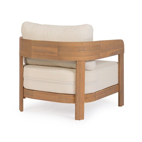 Poltrona da esterno di colore naturale in legno massiccio Pablo – Bizzotto-image-4