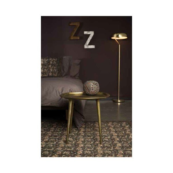 Tavolino in ottone , 45 x 45 cm Abbas - Dutchbone-image-1