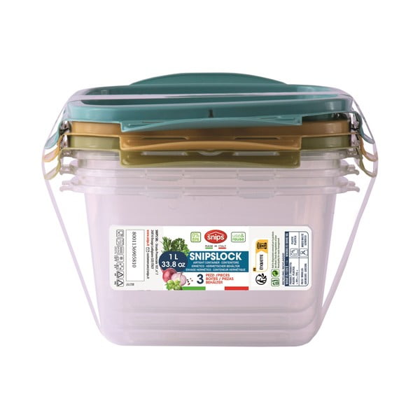 Scatole per alimenti in set 3 pz Snipslock – Snips-image-4