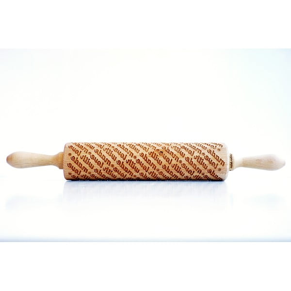 Rullo per pasta in legno goffrato Made with Love Made With Love - Valek