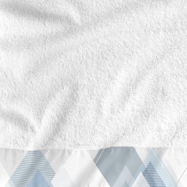 Set di 2 asciugamani in cotone Crystal - Blanc-image-1