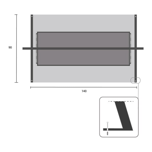 Altalena da giardino in metallo nero Kari - Garden Pleasure-image-1