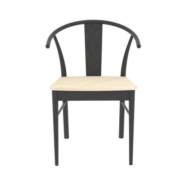 Sedia da pranzo in rovere nero Janik - Interstil-image-3