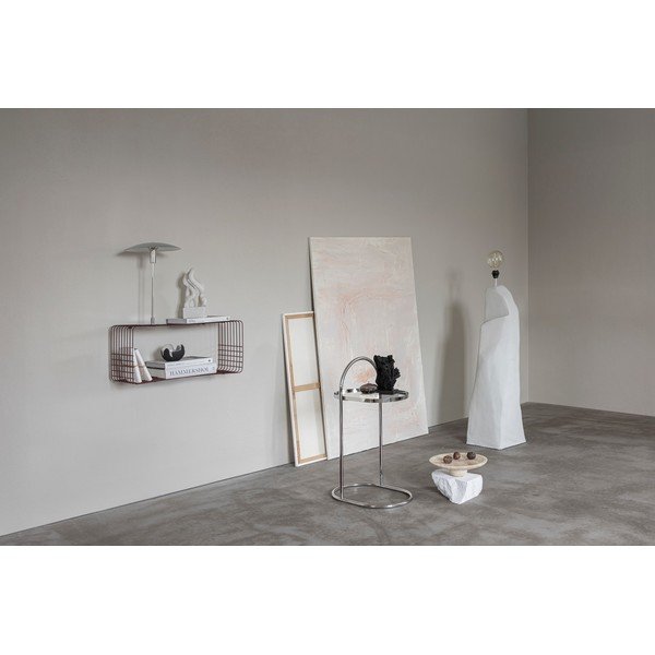 Mensola burgundy in metallo con ripiani multipli 70 cm Wire – Mette Ditmer Denmark-image-1