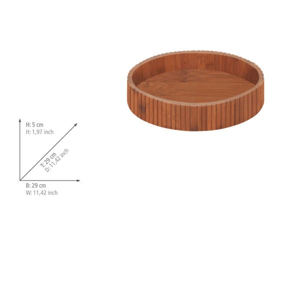 Portaspezie girevole in bambù ø 29 cm Mera - Wenko-image-1