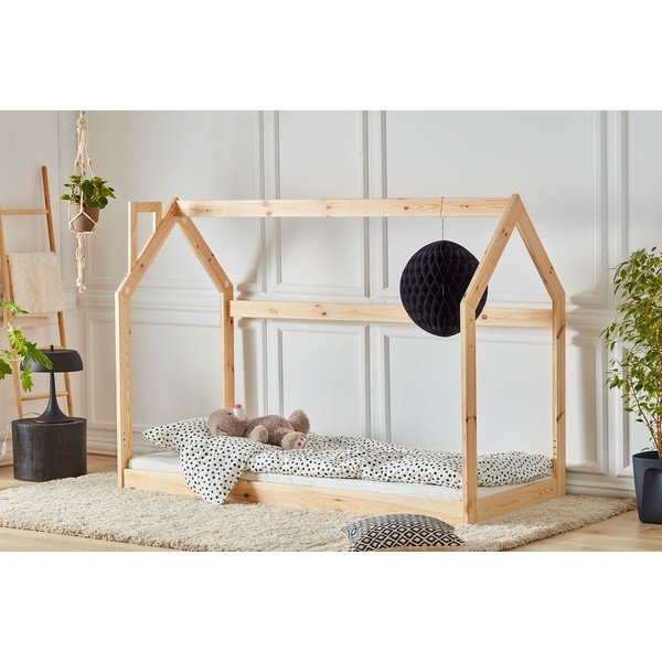 Letto in legno per bambini a forma di casa , 200 x 90 cm House - Pinio-image-1