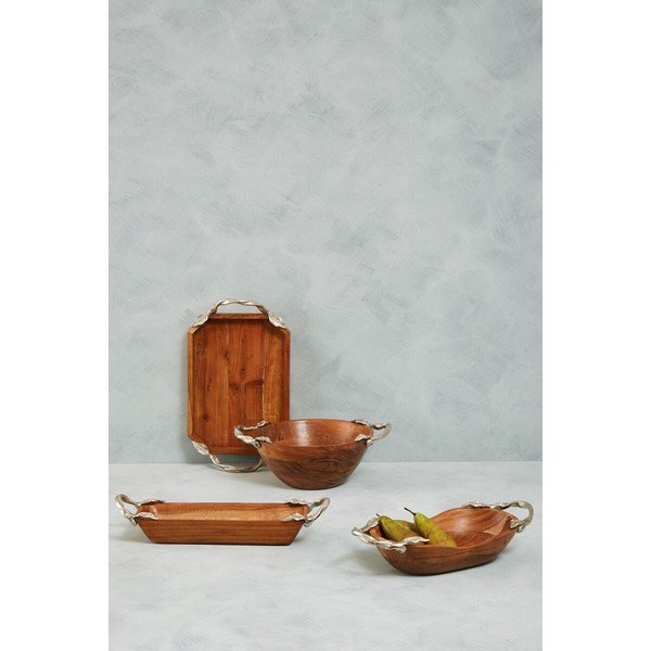 Ciotola di colore naturale in legno Vine – Premier Housewares-image-2