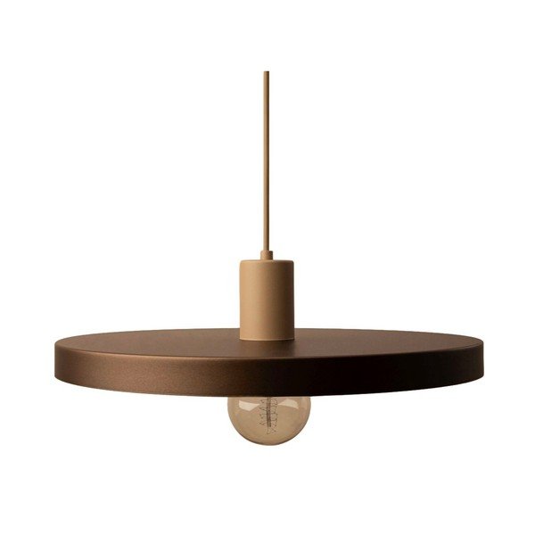 Lampadario marrone chiaro in metallo ø 40 cm Ori – Micadoni 