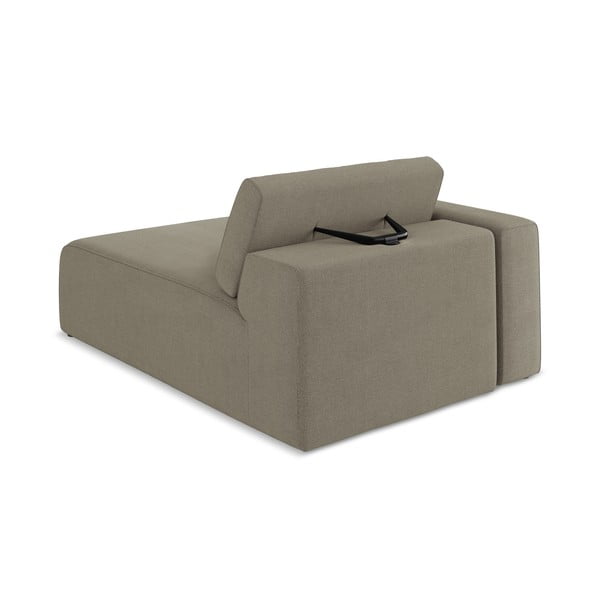 Parte divano componibile marrone chiaro (con penisola a sinistra) Kalea – Makamii-image-4