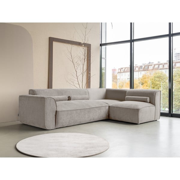 Divano angolare componibile beige (con penisola a destra) Flex Felix – Miuform-image-3
