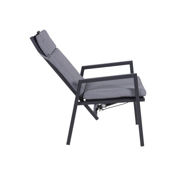 Sedia da esterno grigia in metallo Sintra – Garden Pleasure-image-4