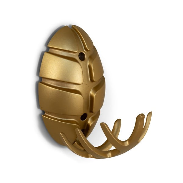 Gancio da parete dorato in plastica Bug – Spinder Design-image-2