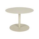 Tavolino da salotto rotondo color crema in acciaio ø 60 cm Snow – Zuiver