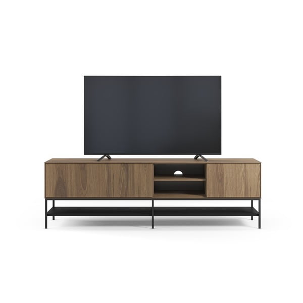 Mobile TV di colore naturale con effetto rovere 180x55x35 cm Amira – Marckeric-image-4