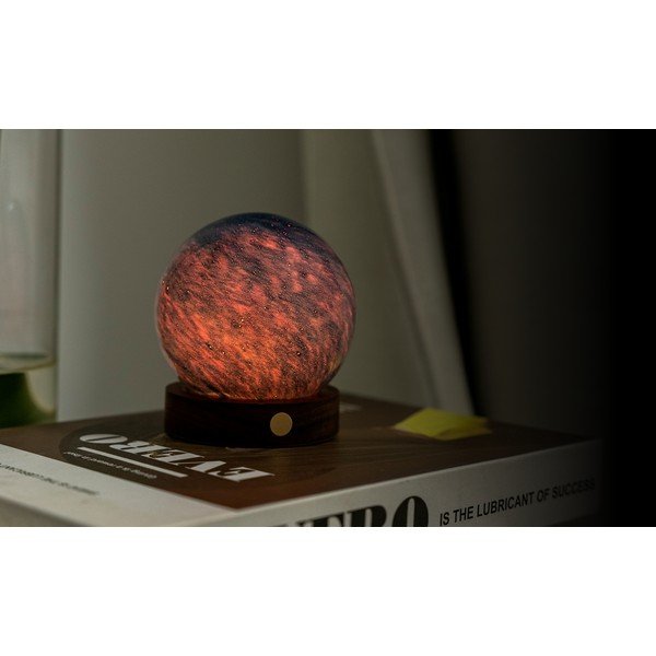 Decorazione luminosa colore naturale scuro con ricarica USB ø 8 cm Galaxy Breeze – Gingko-image-4