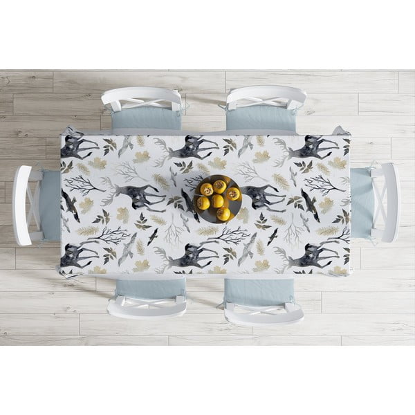 Tovaglia di Natale in misto cotone Winter Forest, 140 x 180 cm Christmas - Minimalist Cushion Covers-image-1