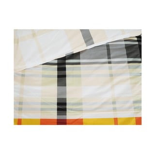 Set copripiumino e federa arancione in crêpe per letto singolo 140x200 cm Orabge Kube – B.E.S.