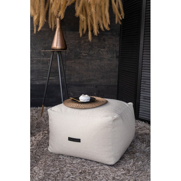 Puof a sacco marrone scuro con rivestimento in velluto a coste Softbox MooG – SLOWDOWN-image-1