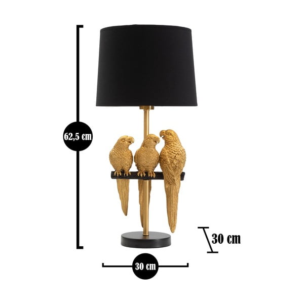 Lampada da tavolo nera Parrots - Mauro Ferretti-image-2