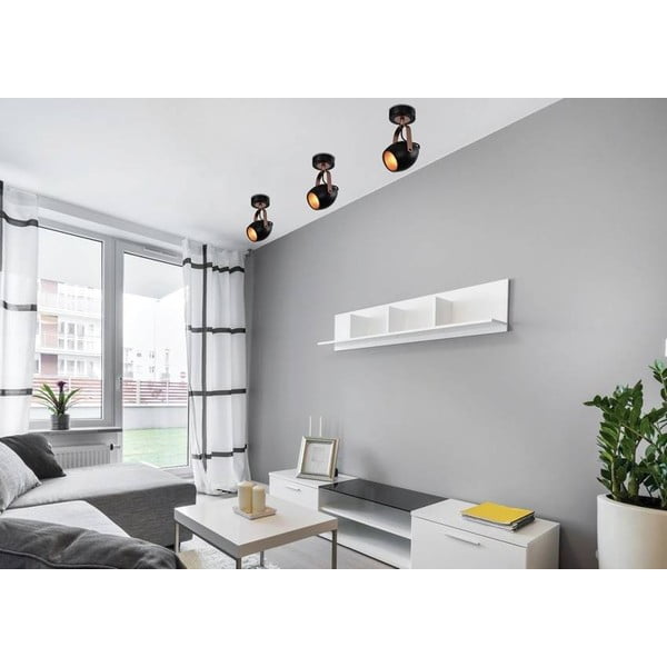 Lampada da parete in metallo nero Anica - Candellux Lighting-image-1