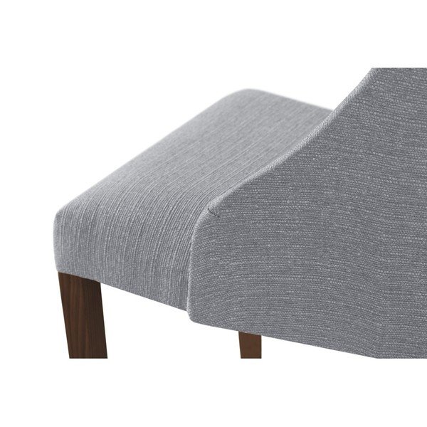 Sedia grigia con gambe in faggio marrone scuro Absolu - Ted Lapidus Maison-image-3