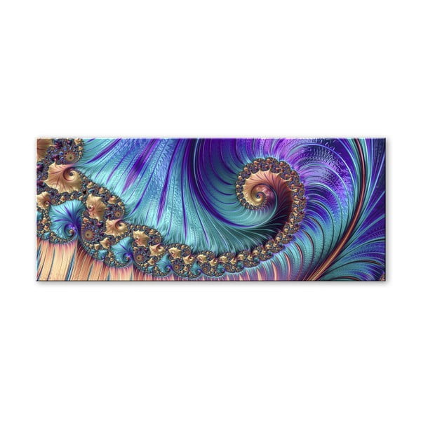 Immagine Glas Fractal Violet, 50 x 125 cm - Styler