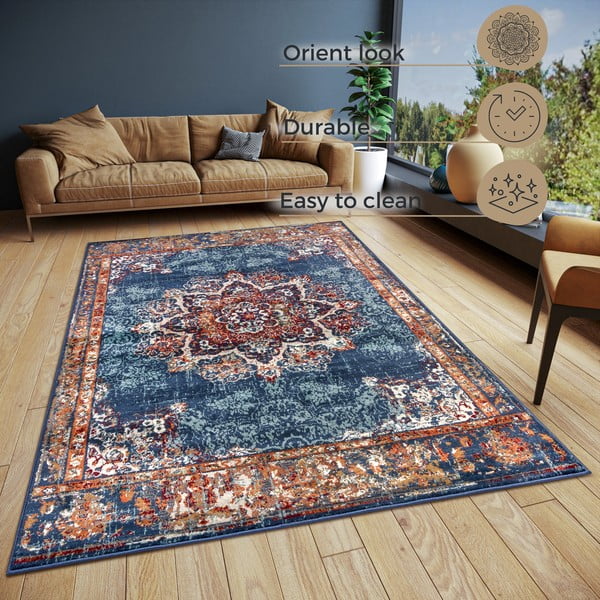 Tappeto blu scuro 160x235 cm Orient Maderno - Hanse Home-image-4