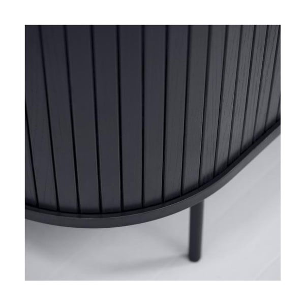 Tavolo TV nero in rovere 56x180 cm Nola - Unique Furniture-image-2