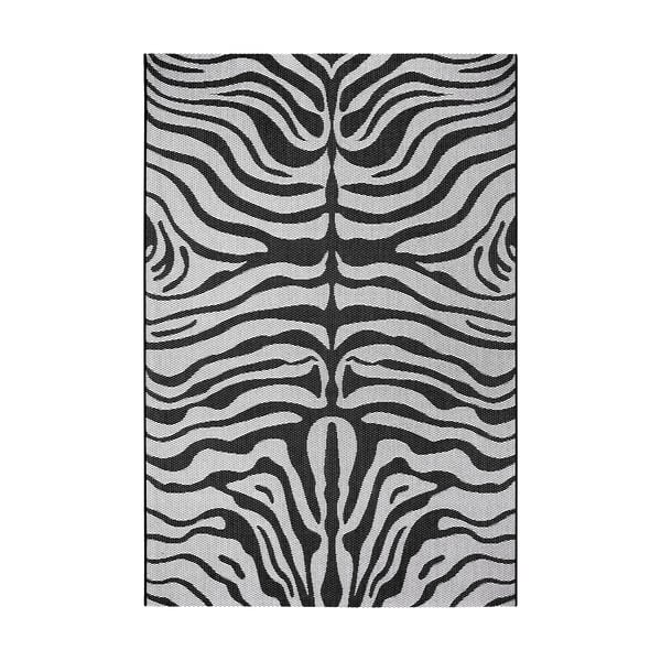 Tappeto da esterno Safari nero e grigio, 160 x 230 cm - Ragami