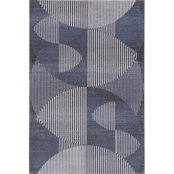 Tappeto in lana blu scuro 200x300 cm Shades - Agnella