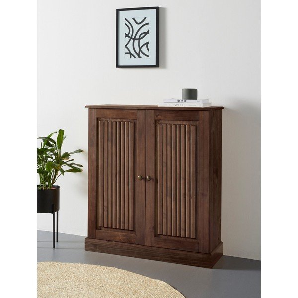 Madia in legno di pino marrone 100x34 cm Mille - Støraa-image-1