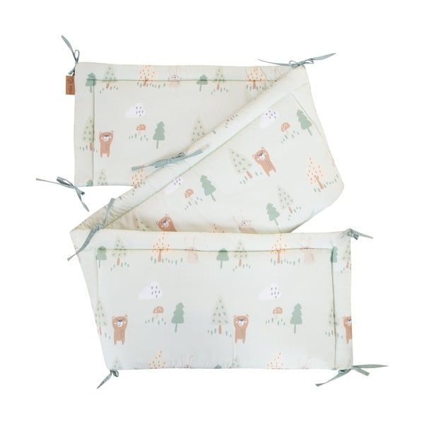 Paracolpi verde chiaro in cotone 170 cm Woodland Buddies – Roba