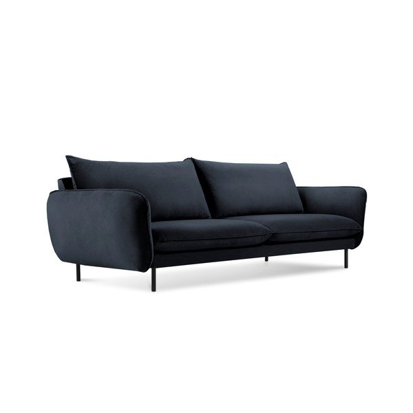 Divano in velluto blu scuro, 230 cm Vienna - Cosmopolitan Design