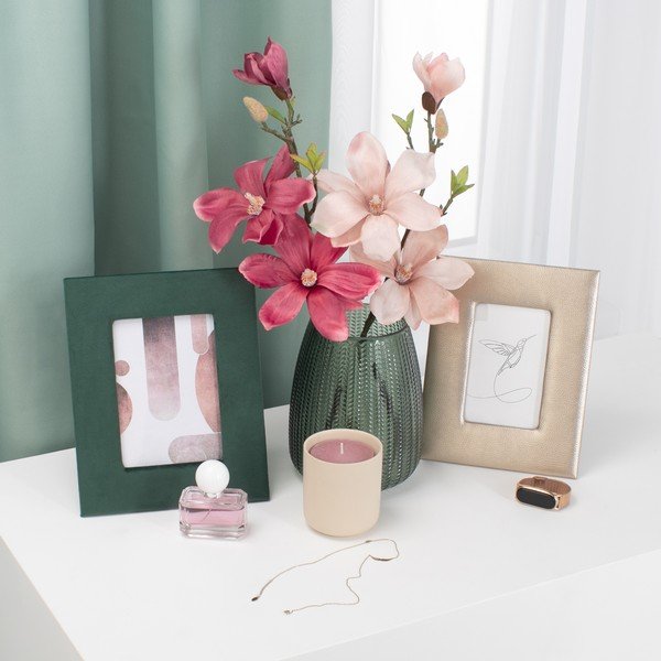 Set di fiori artificiali 10 pz (altezza totale 69 cm) Magnolia – Restilo-image-1