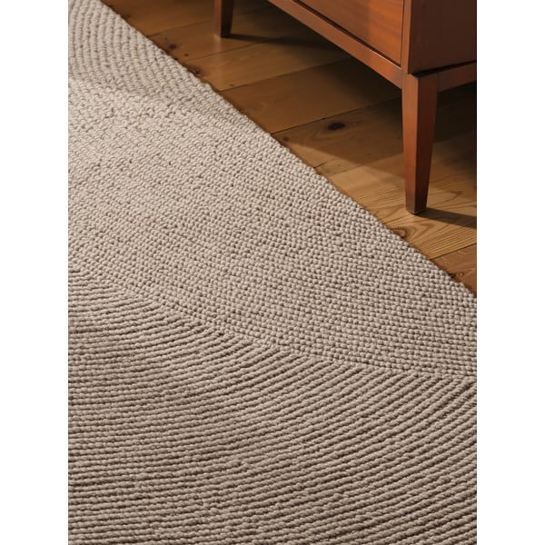 Passatoia beige in lana tessuta a mano 80x200 cm Eleni Light Beige – Hanse Home-image-3