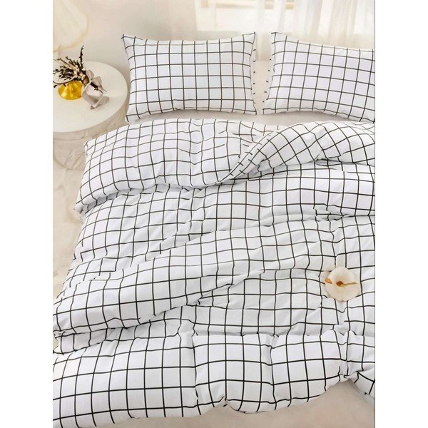 Set copripiumino e federa nero per letto singolo 200x140 cm Pled  – Mijolnir