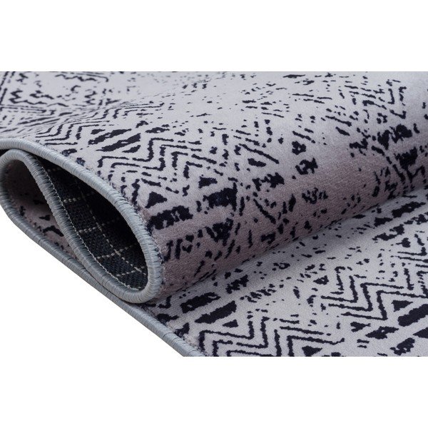 Tappeto lavabile grigio 150x80 cm - Vitaus-image-3