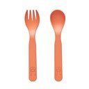 Posate per bambini arancione in plastica 2 pz Pullo – OYOY Mini