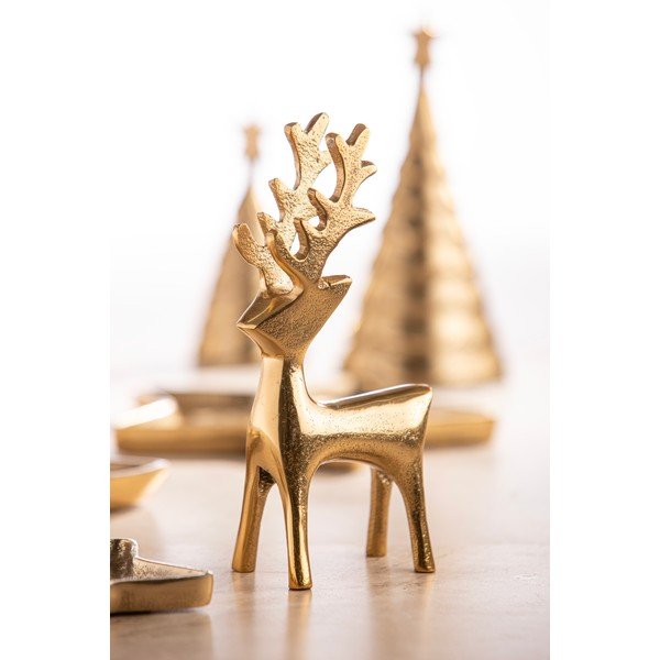 Statuetta natalizia in metallo (altezza totale 9 cm) Noelle Reindeer – Ladelle-image-2