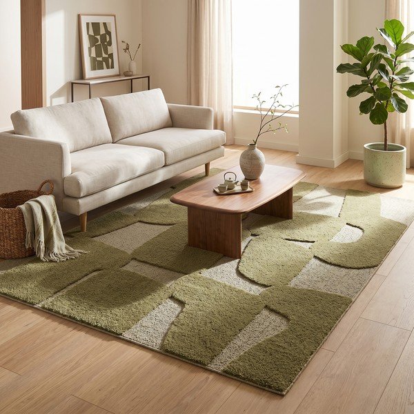 Tappeto verde scuro 160x230 cm Cairo - ESTE-image-3