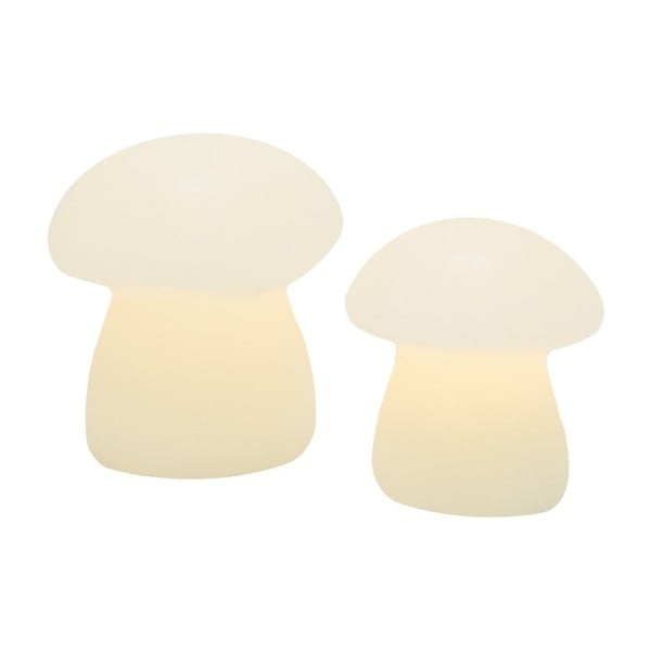 Decorazione natalizia luminosa bianca 2 pz ø 9 cm Elvina – Sirius