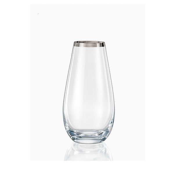 Vaso in vetro color argento Frost - Crystalex