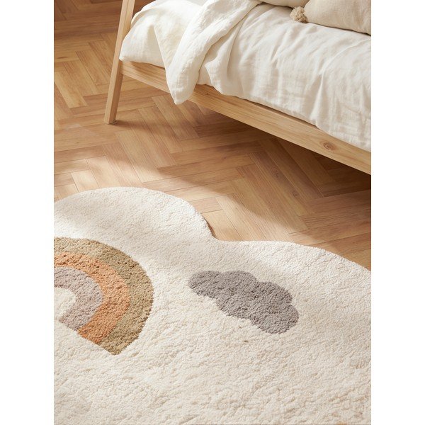 Tappeto per bambini color crema in cotone lavabile/tessuto a mano 140x200 cm Snuggle Willy – Hanse Home-image-3