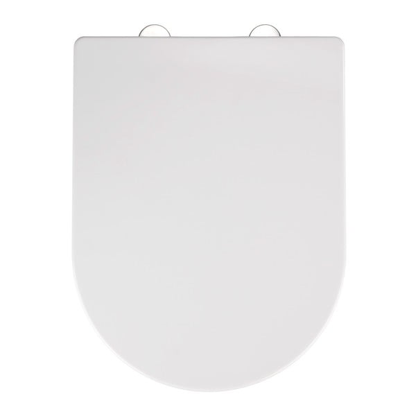 Sedile per wc bianco con chiusura facilitata , 47 x 35,5 cm Calla - Wenko