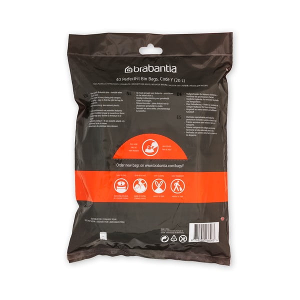 Sacchetti della spazzatura 40 pz 20 l PerfectFit Y - Brabantia-image-4